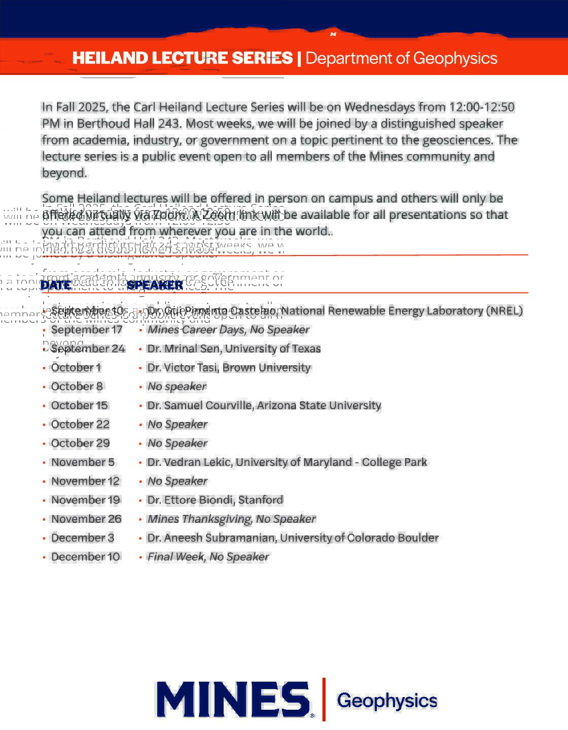 Heiland Lecture Series (1)